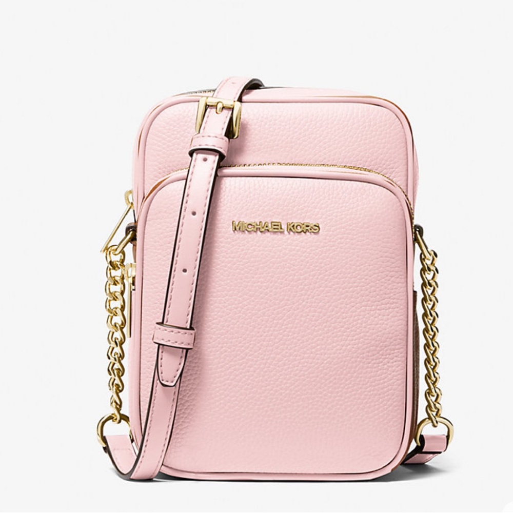 MICHAEL KORS Jet Set Tt Med Pebbled Leather NS Chain Crossbody Flight XBODY
NWT